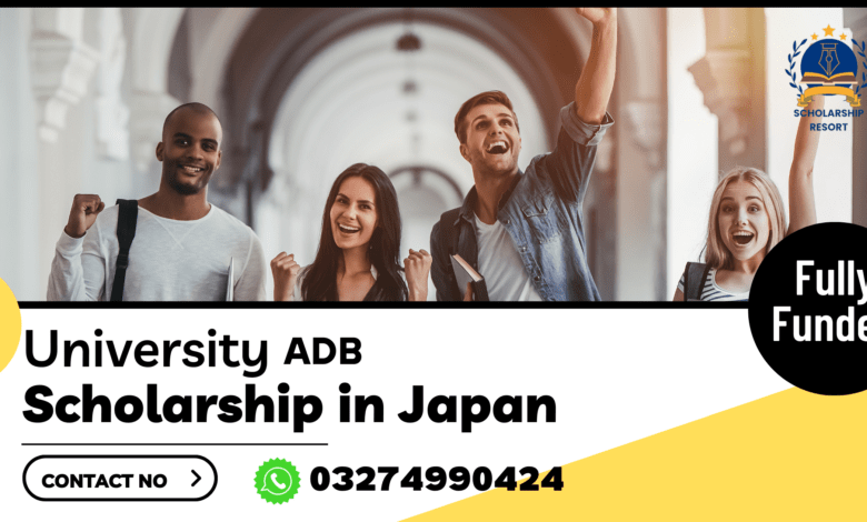 ADB Scholarship 2024 In Japan For Masters Fully Funded