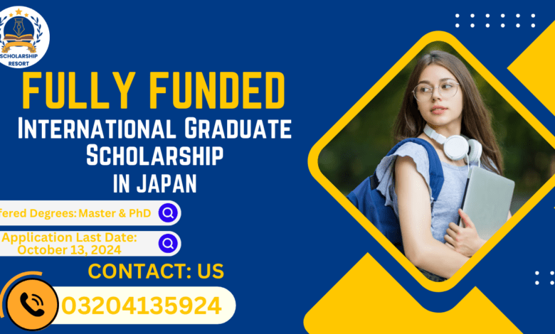 International Graduate Scholarship 2025 in Japan Fully Funded